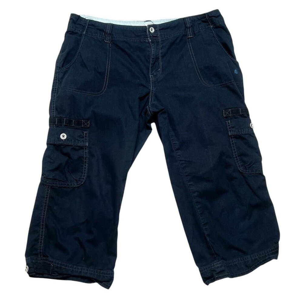 Levi's Black Cropped Cargo Jeans